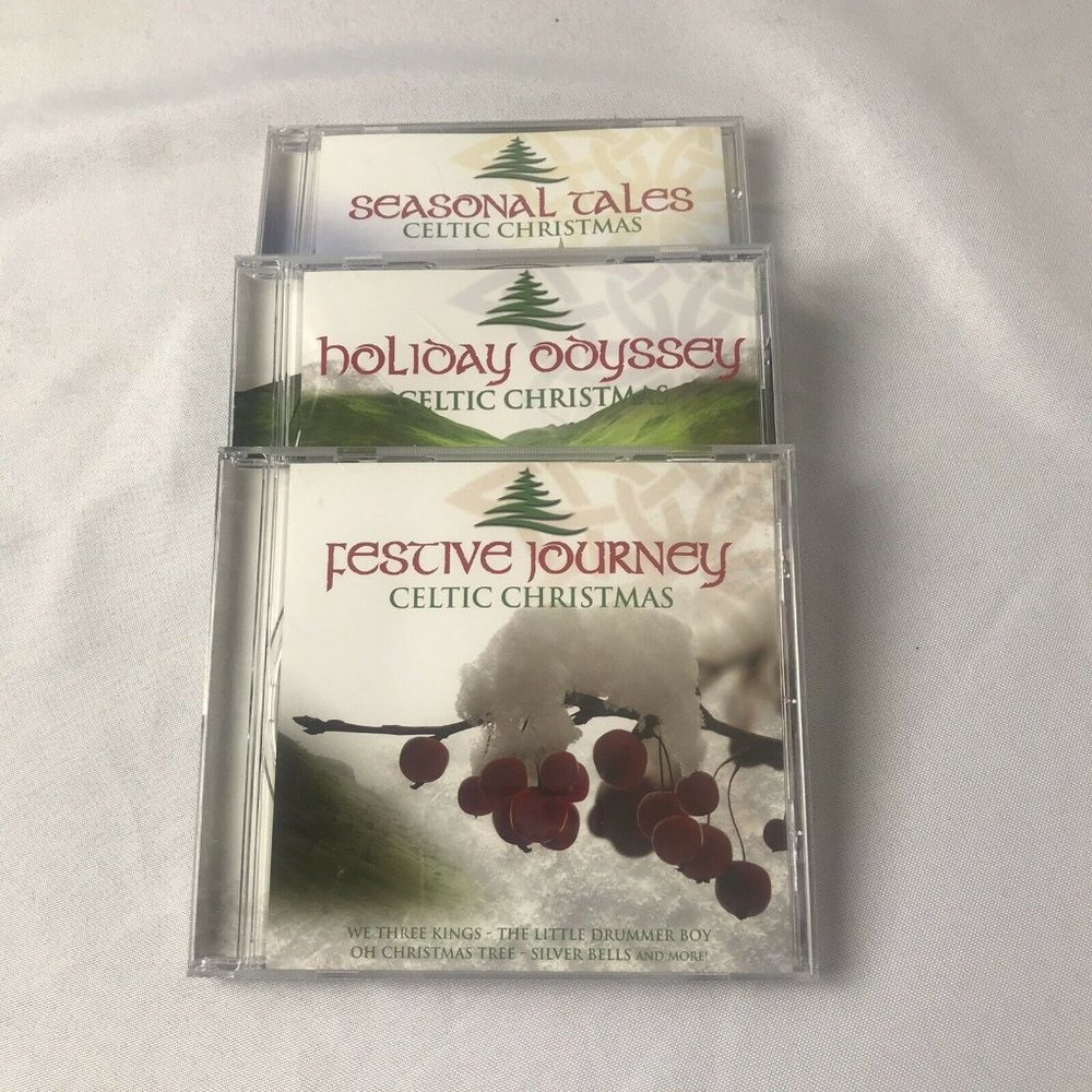 3 pc. Celtic Christmas CD's "Seasonal Tales", "Holiday Odyssey", "Festive Journe